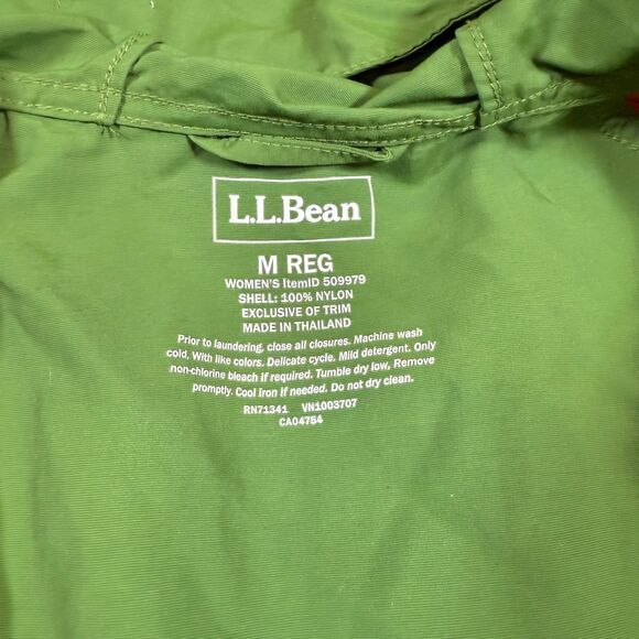 L.L.Bean Womens Colorblock Aztec Southwestern Hooded Anorak Windbreaker Sz M - Picture 5 of 9